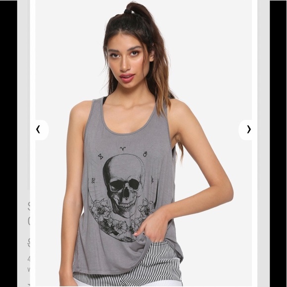 Hot Topic Tops - HOT TOPIC Skull Constellation Chiffon Back TANK!